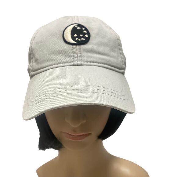 American Eagle Outfitters Moon and Stars Baseball Cap Grey/Gray Hat Adjustable - Picture 1 of 13